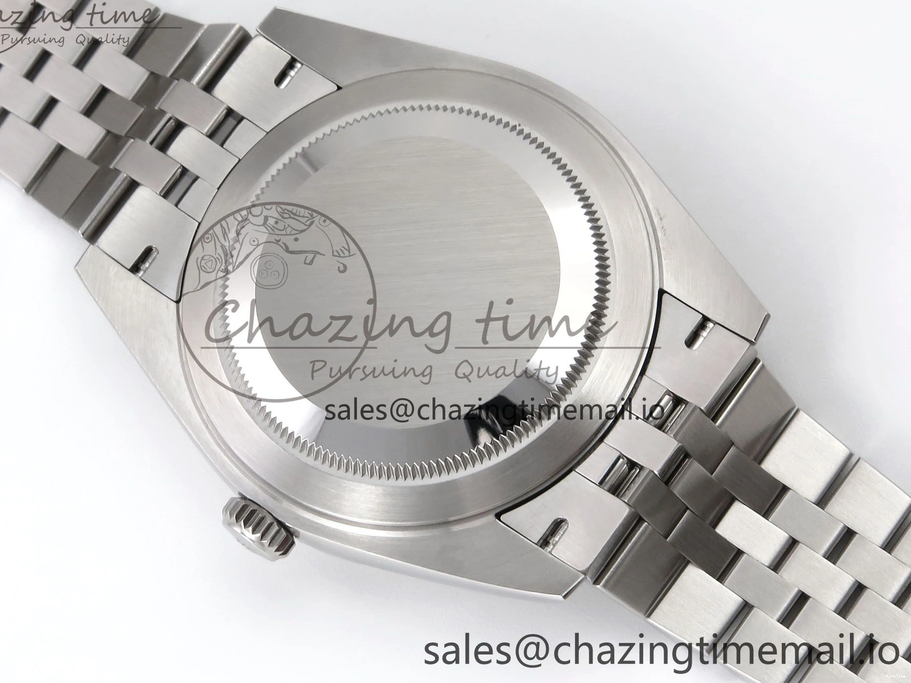 MiroTime 0406 HighPerformance DateJust 41 126334 EWEF Best Edition Black Stick Dial on Jubilee Bracelet A 1046